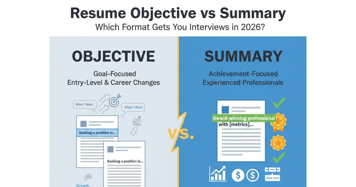 Resume Objective vs Summary: Which Should You Use in 2026