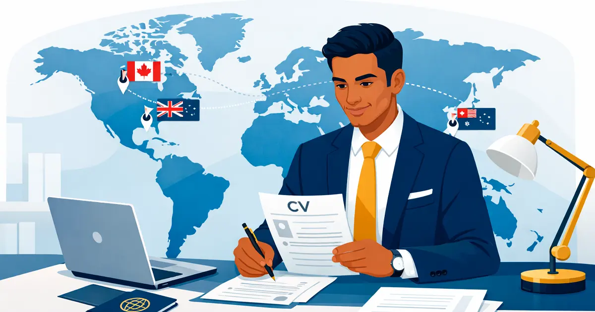 Professional Global Talent Visa resume format for UK, Canada, and Australia