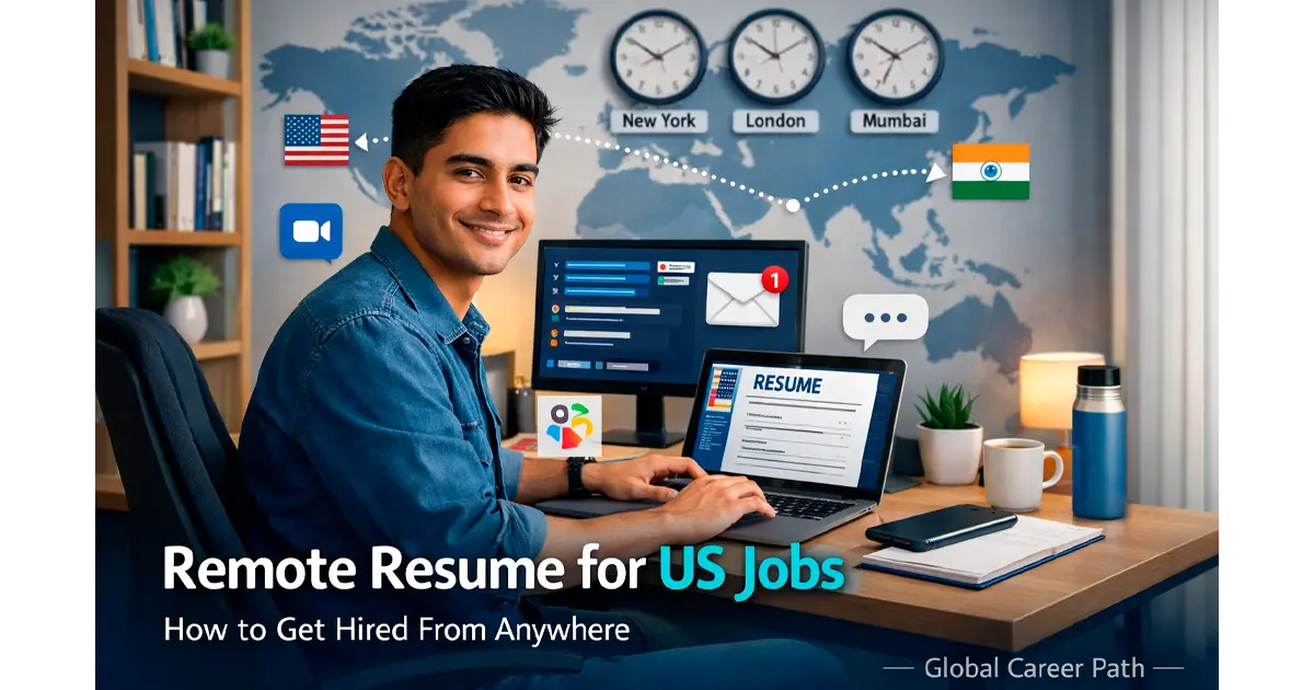 Professional remote resume format for US job applications